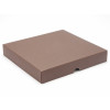 Elegant Texture-Embossed Matt Finish 25 Choc Square Wibalin Gift Box Lid Only 198mm x 183mm x 32mm in Chocolate Brown