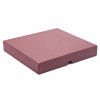 Elegant Texture-Embossed Matt Finish 25 Choc Square Wibalin Gift Box Lid Only 198mm x 183mm x 32mm in Burgundy