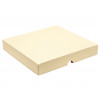 Elegant Texture-Embossed Matt Finish 25 Choc Square Wibalin Gift Box Lid Only 198mm x 183mm x 32mm in Cream