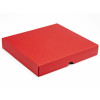 Elegant Texture-Embossed Matt Finish 25 Choc Square Wibalin Gift Box Lid Only 198mm x 183mm x 32mm in Red