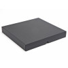 Elegant Texture-Embossed Matt Finish 36 Choc Square Wibalin Gift Box Lid Only 233mm x 218mm x 32mm in Black