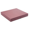 Elegant Texture-Embossed Matt Finish 36 Choc Square Wibalin Gift Box Lid Only 233mm x 218mm x 32mm in Burgundy