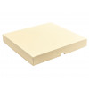 Elegant Texture-Embossed Matt Finish 36 Choc Square Wibalin Gift Box Lid Only 233mm x 218mm x 32mm in Cream