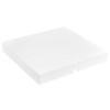 Elegant Texture-Embossed Matt Finish 36 Choc Square Wibalin Gift Box Lid Only 233mm x 218mm x 32mm in White