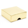 Fold-Up 4 Chocolate Box Lid Only 78mm x 82mm x 32mm in Bright Gold