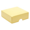 Fold-Up 4 Chocolate Box Lid Only 78mm x 82mm x 32mm in Buttermilk Yellow