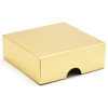Fold-Up 4 Chocolate Box Lid Only 78mm x 82mm x 32mm in Matt Gold