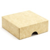 Fold-Up 4 Chocolate Box Lid Only 78mm x 82mm x 32mm in Natural Kraft