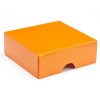 Fold-Up 4 Chocolate Box Lid Only 78mm x 82mm x 32mm in Orange