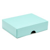 Fold-Up 6 Chocolate Box Lid Only 112mm x 82mm x 32mm in Aqua