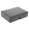 Fold-Up 6 Chocolate Box Lid Only 112mm x 82mm x 32mm in  Black