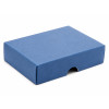Elegant Texture-Embossed Matt Finish 9 Choc Square Wibalin Gift Box Lid Only 120mm x 112mm x 32mm in Blue
