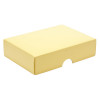 Fold-Up 6 Chocolate Box Lid Only 112mm x 82mm x 32mm in Buttermilk Yellow