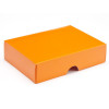 Fold-Up 6 Chocolate Box Lid Only 112mm x 82mm x 32mm in Orange