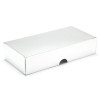 Fold-Up 8 Chocolate Box Lid Only 159mm x 78mm x 32mm in Silver