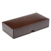 Fold-Up 8 Chocolate Box Lid Only 159mm x 78mm x 32mm in Chocolate Brown