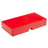 Fold-Up 8 Chocolate Box Lid Only 159mm x 78mm x 32mm in Red