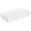 Fold-Up 8 Chocolate Box Lid Only 159mm x 78mm x 32mm in White