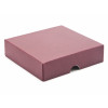 Elegant Texture-Embossed Matt Finish 9 Choc Square Wibalin Gift Box Lid Only 120mm x 112mm x 32mm in Burgundy