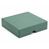 Elegant Texture-Embossed Matt Finish 9 Choc Square Wibalin Gift Box Lid Only 120mm x 112mm x 32mm in Green