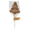 Hames - Milk Chocolate Christmas Tree Lollipop Covered with Milk Chocolate Flake Decoration x Outer of 27