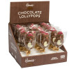 Hames - Milk Chocolate Penguin Lollipop Decorated with a Orange Nose, Red Hat and White Chocolate Belly x Outer of 27