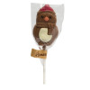 Hames - Milk Chocolate Penguin Lollipop Decorated with a Orange Nose, Red Hat and White Chocolate Belly x Outer of 27