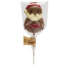 Hames - Milk Chocolate Santa Lollipop Decorated with a Red Hat and White Chocolate Beard x Outer of 27
