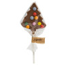 Hames - Milk Chocolate Christmas Tree Lollipop Decorated with Mini Candy Beans x Outer of 27