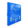 Ramadan 30 Day Fill It Yourself Blue Full Colour Printed Box with Ramadan Kareem Gold Foiled Design