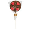 Hames - Luxury Spotty Lollies Milk Chocolate Lollipops Decorated with Jelly Hearts x Outer of 27
