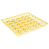 Gold 36 Square Chocolate Box Cav Insert Tray  for Square Wibalin Box  233mm x 218mm 32mm