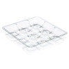 Clear 9 Choc Cav Truffle Insert Tray 250micron RPET  3 rows of 3 config for Square Wibalin Box 120mm x 112mm x 32mm