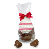 Christmas Jumper - Milk Chocolate Christmas Shapes Finished with a Swing Tag & Twist Tie Bow 150g x Outer of 6