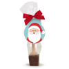 Milk Hot Chocolate Stirrers Finished with With Ho-Ho-Ho! Jolly Father Christmas Swing Tag & Twist Tie Bow x Outer of 18