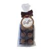 Luxury 6 Truffle Bag - Smooth Milk Truffle with Brown Twist Tie Bow & Swing Tag x Outer of 20