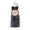 Luxury 6 Truffle Bag - Dark Chocolate with Orange & Ginger Flavour Truffle with Brown Twist Tie Bow & Swing Tag x Outer of 20