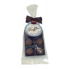 Luxury 6 Truffle Bag - Milk Chocolate Salted Caramel Flavour Truffle with Brown Twist Tie Bow & Swing Tag x Outer of 20