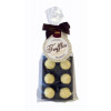 Luxury 6 Truffle Bag - White Chocolate Fizzy Wine Flavour Truffle with Brown Twist Tie Bow & Swing Tag x Outer of 20