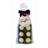 Luxury 6 Truffle Bag - White Chocolate Fizzy Wine Flavour Truffle with Brown Twist Tie Bow & Swing Tag x Outer of 20