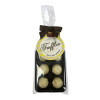 Luxury 6 Truffle Bag - White Chocolate with Sicilian Lemon Flavour Truffle with Brown Twist Tie Bow & Swing Tag x Outer of 20