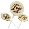 Promotional - Chocolate Lollipop Personalised with Chocolate Graphic Artwork