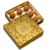 Hames Bronze Range - 9  Cocoa Dusted Milk Truffles Presented in a Stunning Gold Box with a Foil Print x Outer of 10