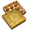 Hames Bronze Range - 9 Cocoa Dusted Milk Truffles Presented in a Stunning Gold Box with a Foil Print x Outer of 10