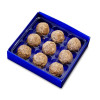 Hames Bronze Range - 9 Flaked Milk Chocolate Truffles Presented in a Stunning Blue Box with a Foil Print x Outer of 10