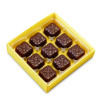 Hames Bronze Range - 9  Dark Honeycomb Chocolate Parcels Presented in a Stunning Yellow Box with a Foil Print x Outer of 10