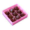 Hames Bronze Range - 9 Dark Chocolate Raspberry Pyramid Creams Presented in a Stunning Pink Box with a Foil Print x Outer of 10