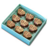 Hames Bronze Range - 9 Salted Caramel Crown Finished with Luster Dust and Presented in a Stunning Aqua Box with a Foil Print x Outer of 10