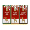 Festive Stag - Trio of 50g Dark Chocolate Bar, Milk Chocolate Irish Cream Flavour & Milk Chocolate Salted Caramel Flavour Bar Wrapped in Gold Foil Finished with a Festive Wrapper x Outer 12