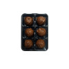 Luxury 6 Truffle Bag - Dark Chocolate with Orange & Ginger Flavour Truffle with Brown Twist Tie Bow & Swing Tag x Outer of 20